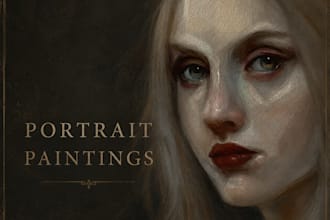 paint semi realistic portraits