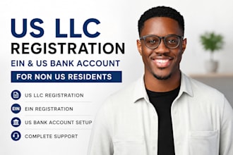 do us llc registration ein and us bank account setup for non residents