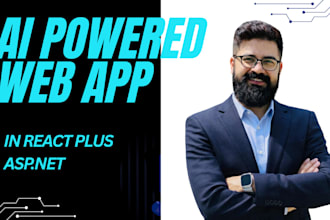 build an ai powered web app with react and asp net core