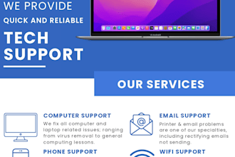 provide fast IT support computer repair troubleshooting for PC mac and wifi