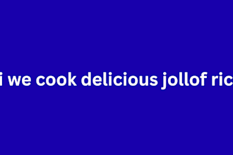 cook an amazing spicy jollof