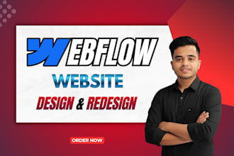 webflow website design or webflow redesign or webflow expert