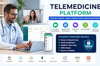 create telemedicine platform doctor patient video consultation healthcare portal