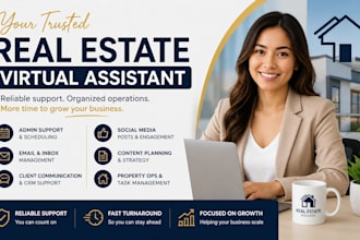 be your real estate virtual assistant for admin support
