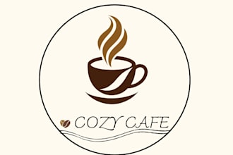 design a professional minimalist coffee shop and cafe logo