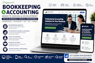 build bookkeeping website accounting CPA business finance income tax website