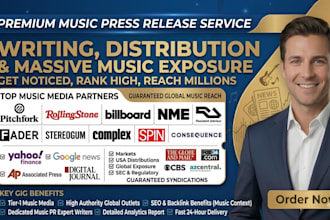 publish your music press release and do music promotion with top music outlets