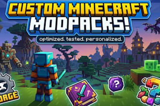 make a minecraft modpack for you