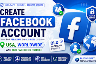 create facebook account for personal or business use, USA, and old profile
