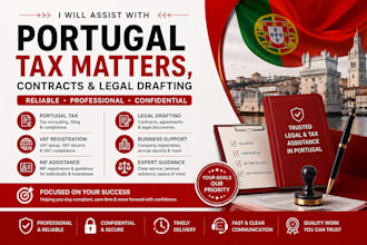 assist with portugal tax matters, contracts and legal drafting