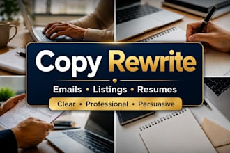 rewrite your sales email, product description, resume, or bio
