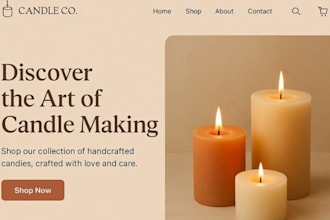 design squarespace candle maker website wax shop website fragrance website