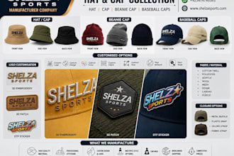 design and manufacture custom baseball caps beanies and hats