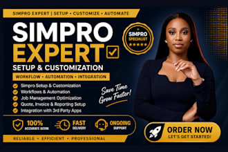 set up and configure simpro for your trade business