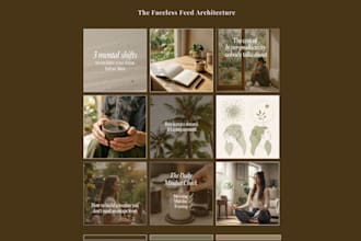 design high retention aesthetic feeds for wellness creators