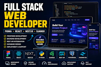 build full stack web application from figma to deployment