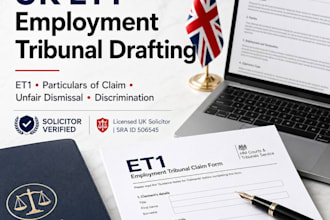 expertly draft your UK et1 employment tribunal claim form