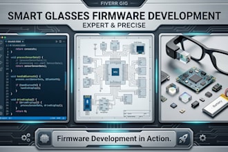 develop ai smart glasses firmware with camera and real time processing