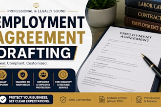 draft a custom employment agreement with company policies