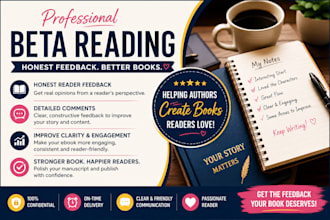 beta read your manuscript and provide reader feedback