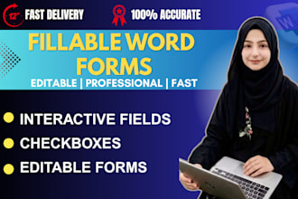 design professional ms word fillable forms and corporate templates
