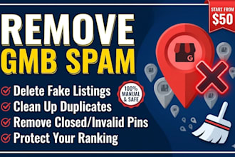 remove fake or spam google my business listing