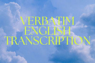 transcribe any english audio