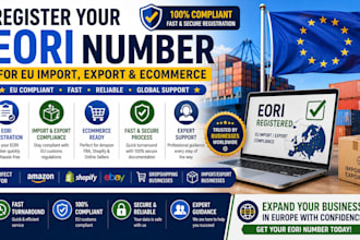register your eori number for eu import export and ecommerce