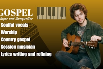 sing melodious male christian gospel praise worship pop rock song