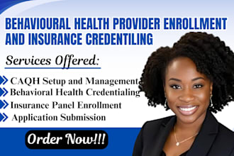 complete behavioral health provider credentialing and medicaid enrollment