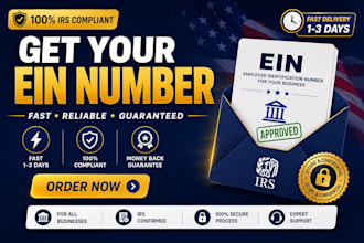 get your ein number and tax id from the irs within 24 hours