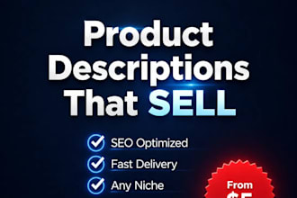 write converting product descriptions