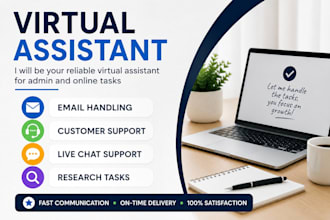 be your virtual assistant for admin and online task
