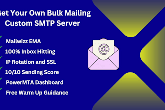create SMTP server with high inbox delivery