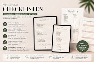 create you checklist for anything you need