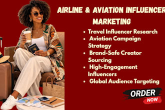 recruit travel influencers for airline and aviation campaigns