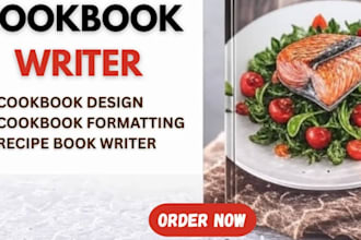 cookbook recipe book design, meal plan cookbook design