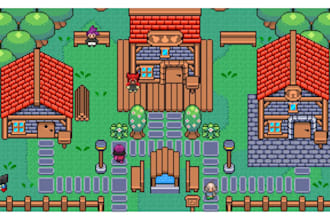 do pixel topdown tileset tilemap pixel background indie game map rpg pixel map