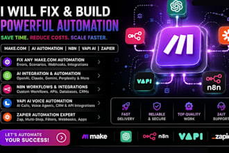fix make com automation made com ai automation n8n vapi ai zapier automation