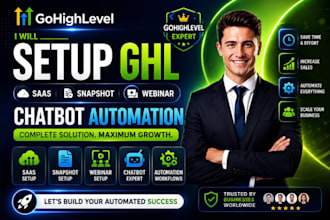 setup ghl saas snapshot webinar ghl expert gohighlevel chatbot ghl automation