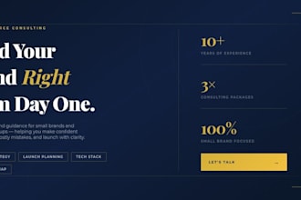 be your ecommerce consultant for your small brand,