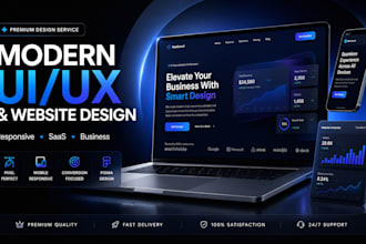 design a modern UI UX website for your business