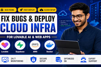 fix lovable ai bugs deploy web app or setup database cloud infrastructure