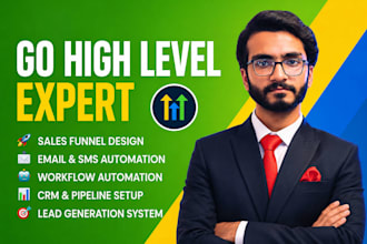 set up gohighlevel pipeline, automation and sales funnel