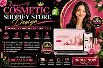design skincare shopify store beauty cosmetics website cosmetic shopify