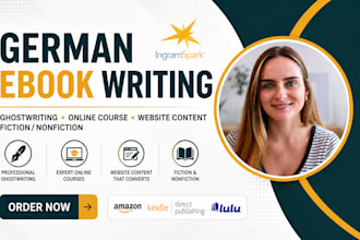 be your german amazonkdp lulu ebook workbook fiction or nonfiction ghostwriter