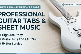 transcribe audio into accurate sheet music or tabs