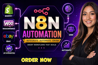 n8n shopify automation n8n woocommerce shopify ebay api integration n8n ai crm