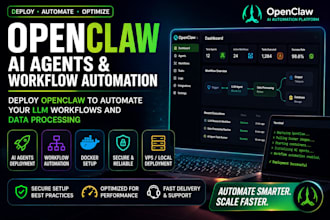 deploy openclaw to automate your llm workflows
