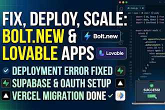 fix deploy replit bolt new lovable google ai studio supabase oauth vercel apps